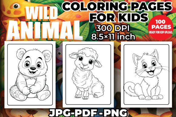 100 Wild-Animal Coloring Pages for Kids