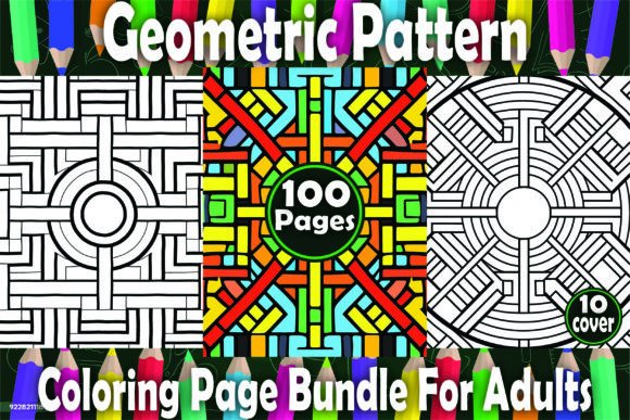 105 Geometric Pattern Coloring Pages