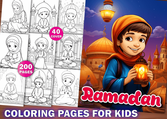 200 Ramadan Coloring Pages for Kids