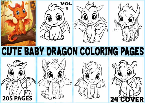 205 Cute Baby Dragon Coloring Pages Kids