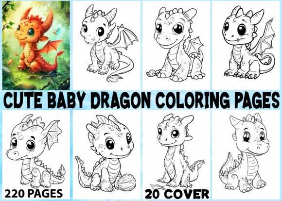 220 Cute Baby Dragon Coloring Pages Kids