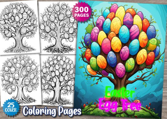 300 Easter Egg Tree Coloring Pages: A Versatile, Print-Ready Resource for Creators and Educators