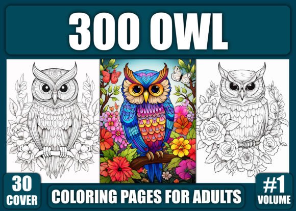 300 Owl Coloring Page for or Adults–KDP: A Practical Evaluation for High-Content Publishers