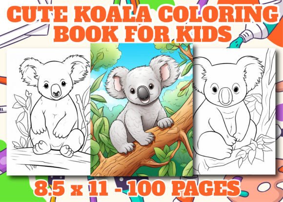 Cute Koala Coloring Pages for Kids