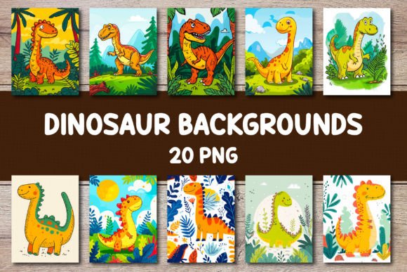 Dinosaur Backgrounds for Covers
