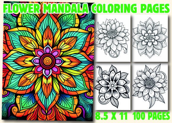 Flower Mandala Coloring Pages