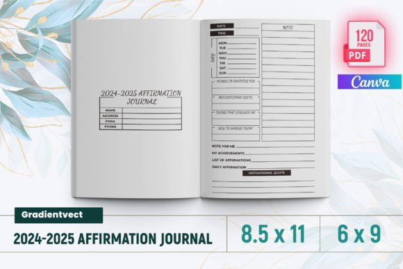 KDP 2024-2025 Affirmation Journal Canva: A Practical Guide for Self-Publishers and Mindful Creators
