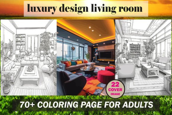 Luxury Design Living Room Coloring Book: A Profitable, Print-Ready KDP Resource for Adult Creativity & Passive Income