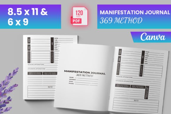 Manifestation Journal 369 Method Canva