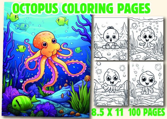 Octopus Coloring Pages for Kids