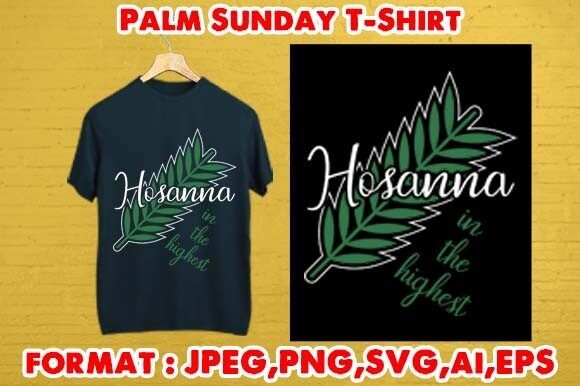 Palm Sunday T-Shirt Design Assets