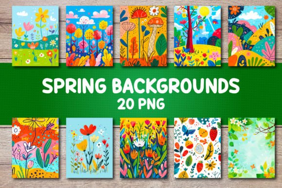 Spring Backgrounds for Covers