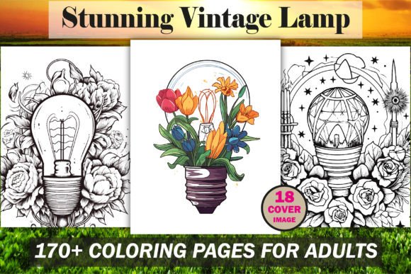 Stunning Floral Lamp Coloring Book: A Practical Creative Asset for Adult Coloring Entrepreneurs