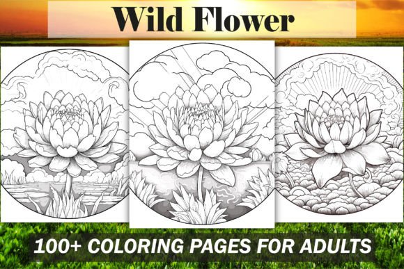 Wild Flower Coloring Pages Bundle - KDP