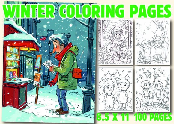 Winter Fun Coloring Pages for Kids