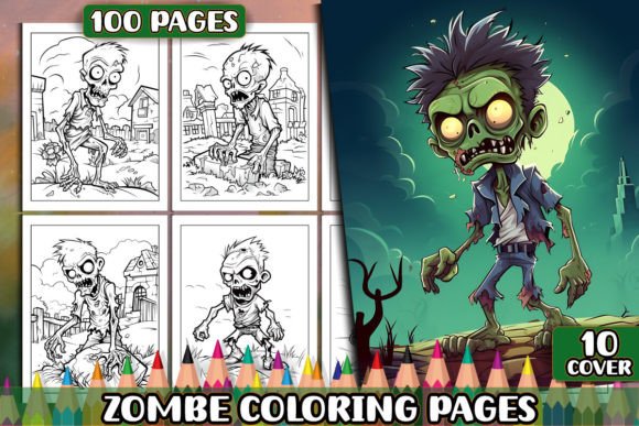 Zombie Coloring Pages for Adults